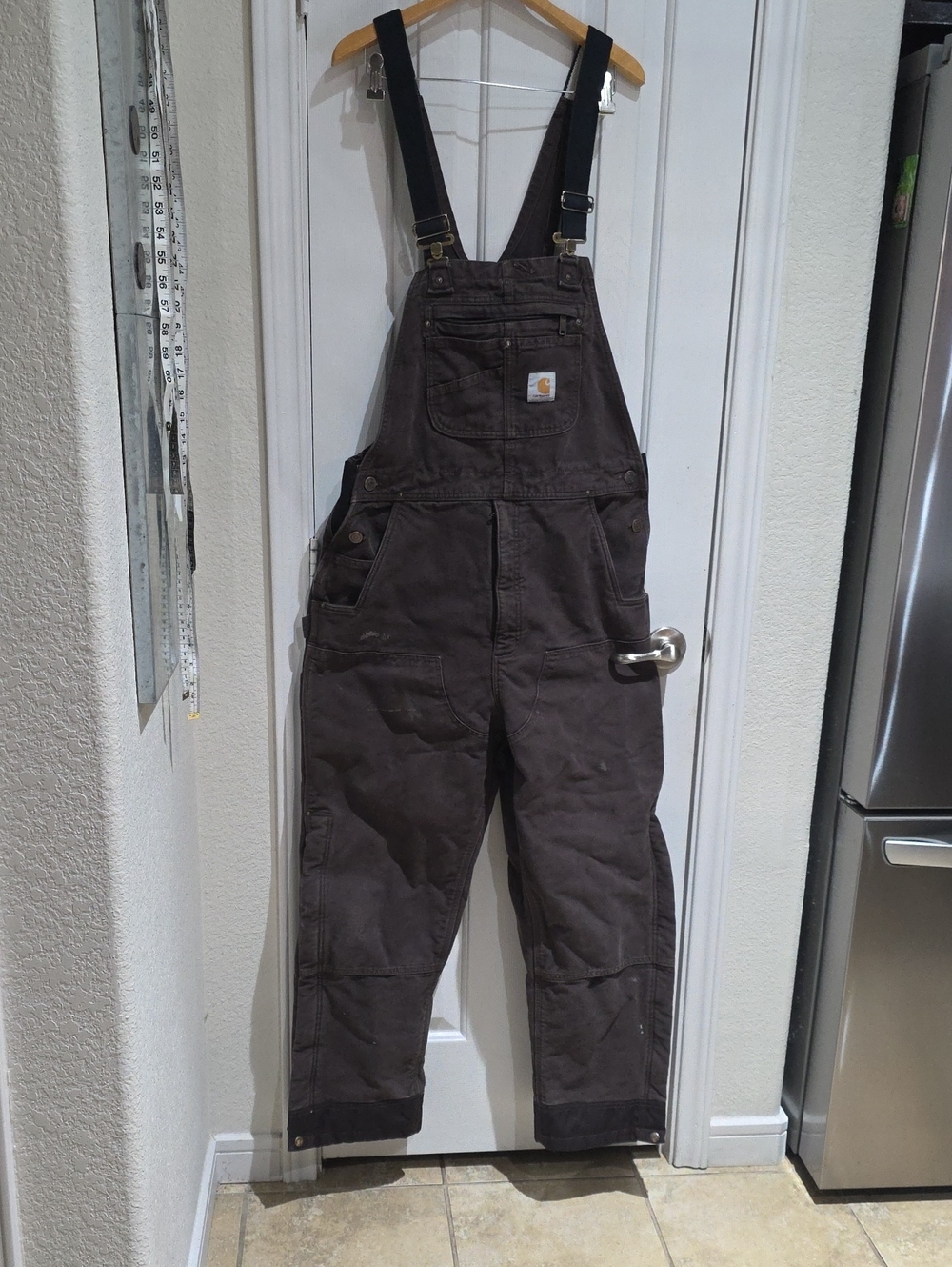 Carhartt Vintage Brown Duck Bib Overalls Size M Regular